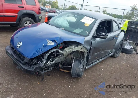 2014 Volkswagen Beetle 2.5L из США, поврежденный, VIN 3VWHP7AT4EM608301